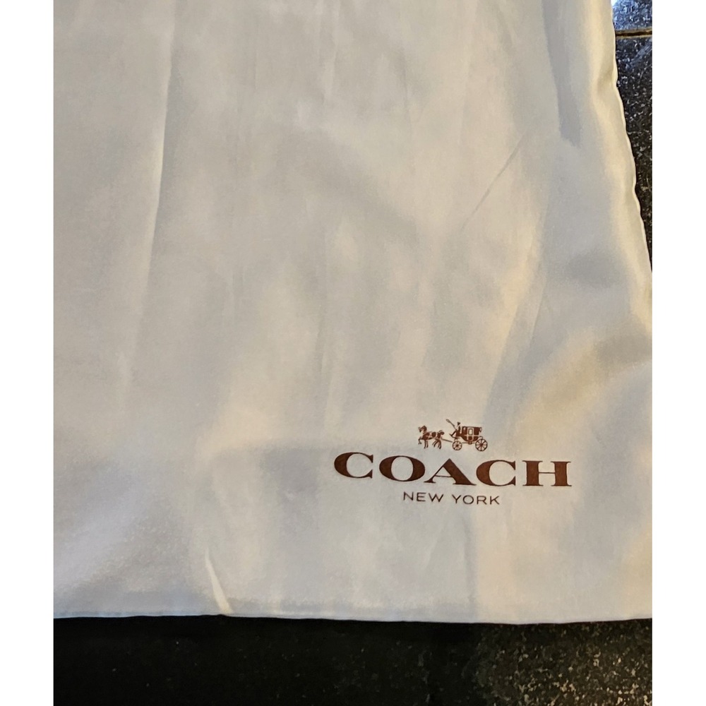 Coach White Dust Bag SZ L-19"in W-23" in Corner To Corner-30"in